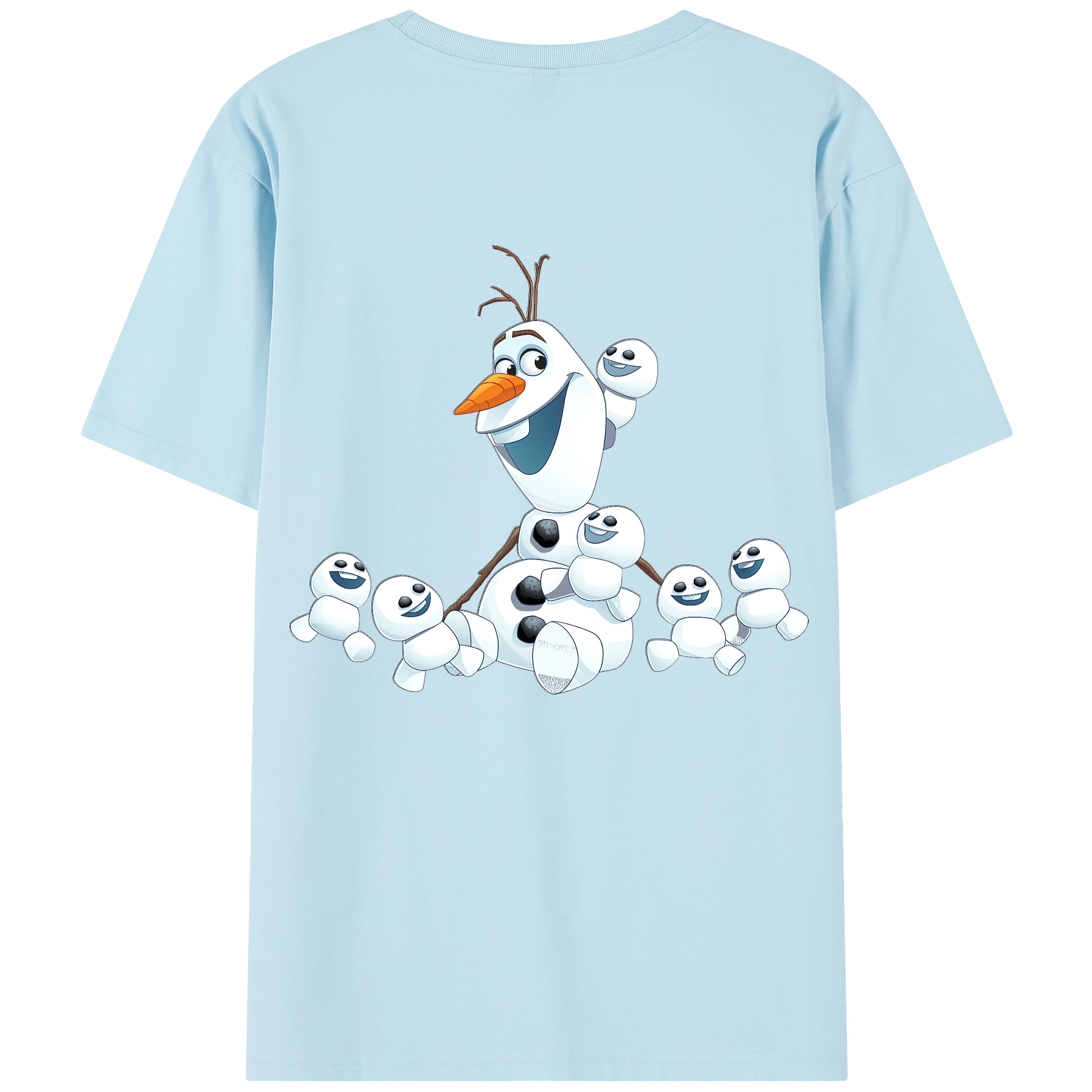（画像用） アナと雪の女王 アンナ エルサ Frozen Anna Elsa 綿100％半袖Tシャツ（背面プリント）
